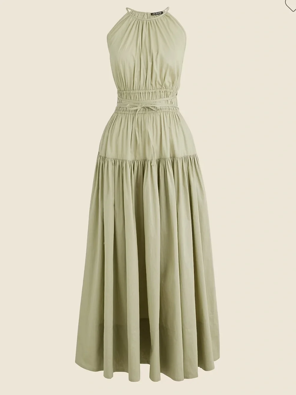 J. Crew Tie Waist Halter Dress